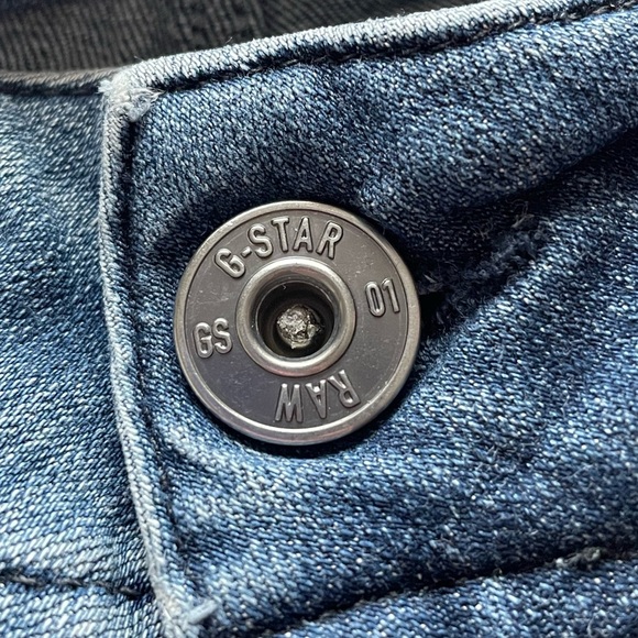 G-Star Raw Lynn Mid Super Skinny Jeans 32 Blue Stretch Streetwear Casual - Picture 4 of 14